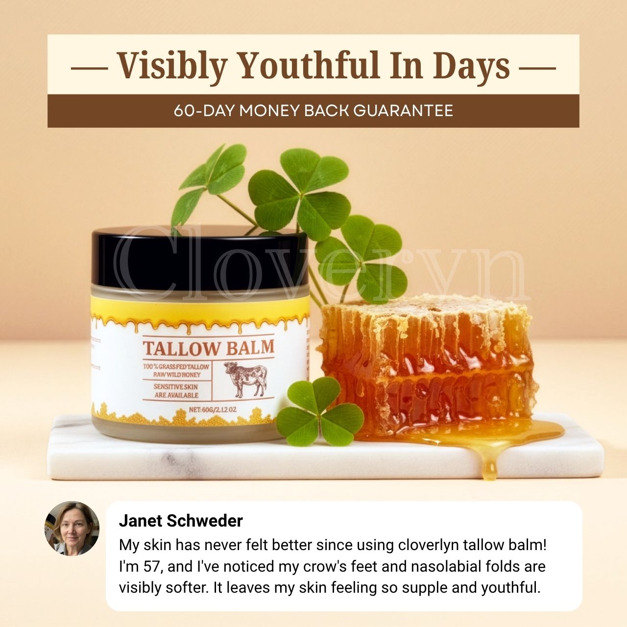 Grass Fed Tallow & Honey Balm